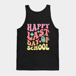 Groovy Happy Last Day of School Teacher Student Graduation Tank Top